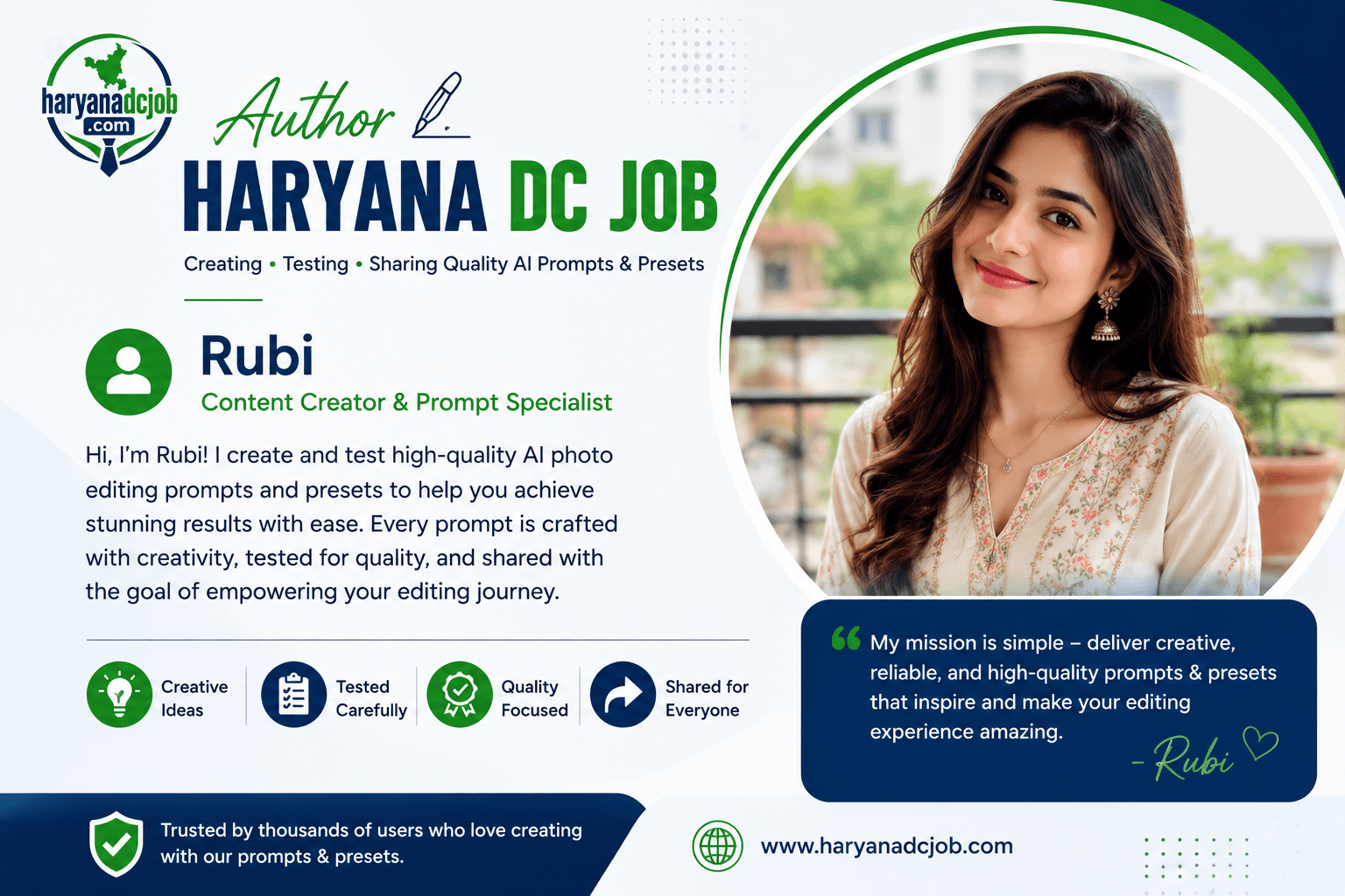 haryana dc job author