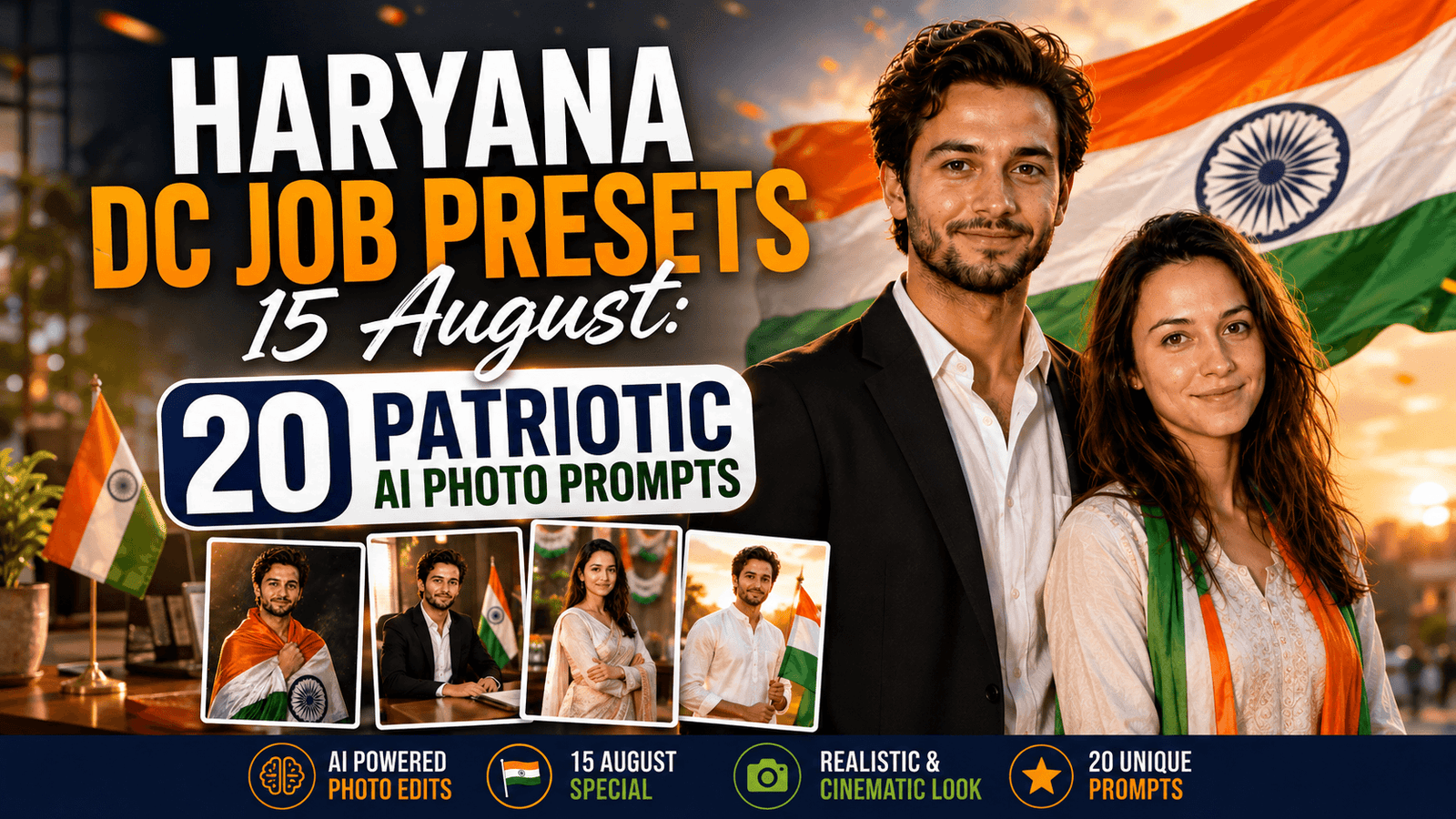 Haryana dc job preset 15th august independence